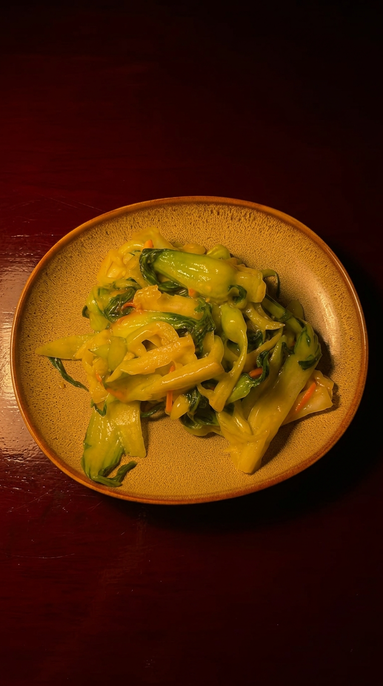 Stir-fried bok choy