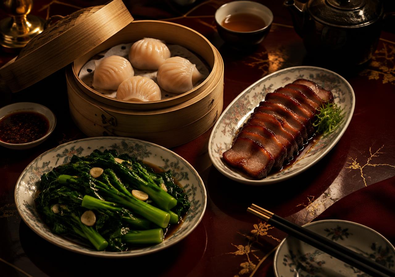 Chinese sharing dishes (illustrative)
